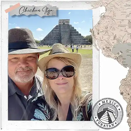 Selfie in front of Mexico's Mayan Temple - Chichen Itza